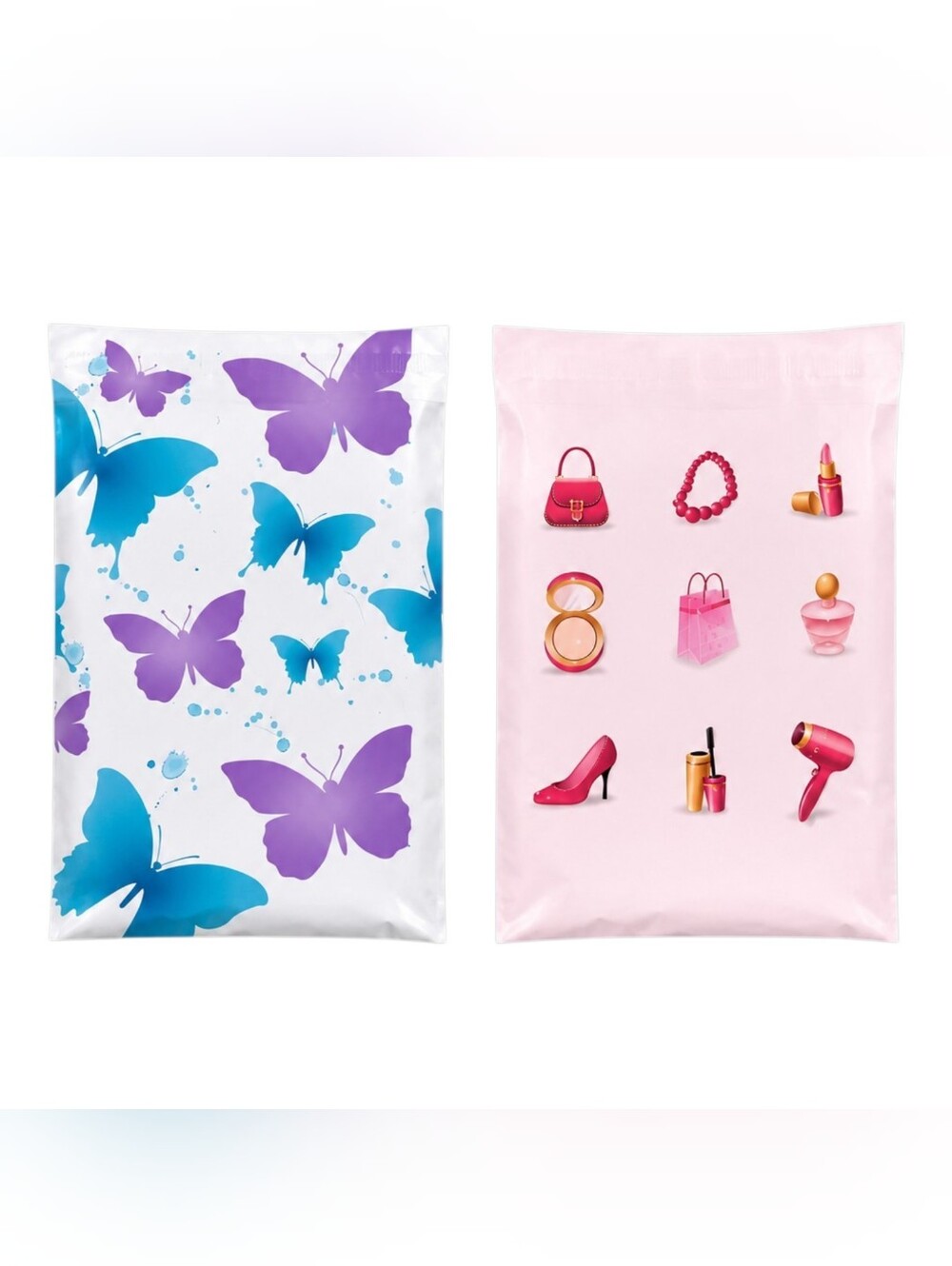 18-Pack 6x9 Poly Mailer Bundle | Butterfly + Pink Beauty Designs